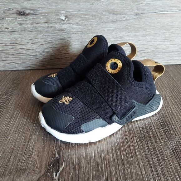 (Toddler) Nike Huarache Extreme 'Black Gold' AH7827-007 Size 8C - Picture 4 of 9